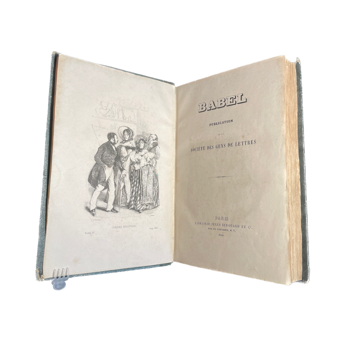 1840 - Babel publication de la société des gens de lettres