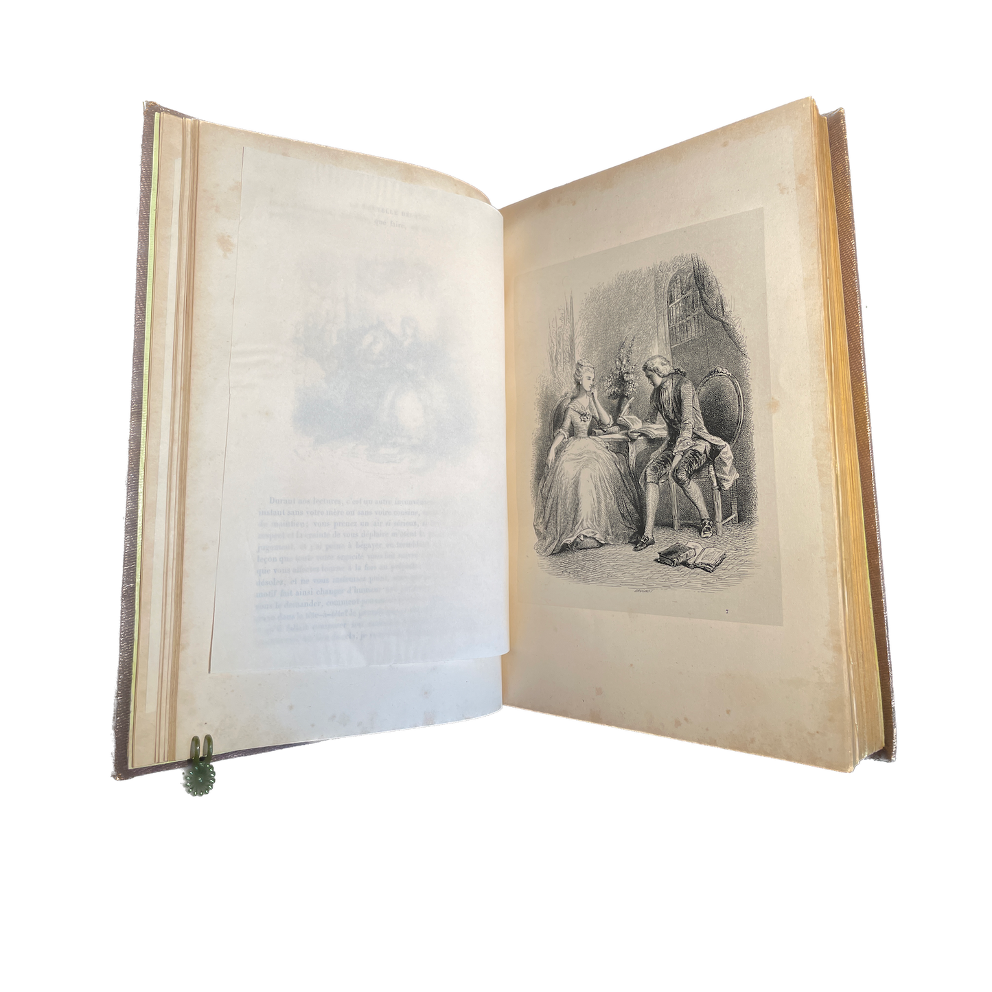 1845 - ROUSSEAU - Julie ou La Nouvelle Héloise illustré - CARTONNAGE ROMANTIQUE