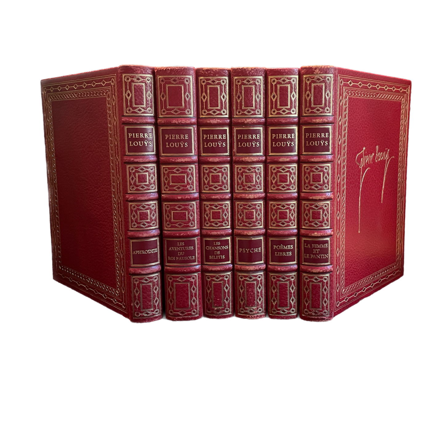 1973 - Chefs d'oeuvre de Pierre Louÿs, 6 volumes, éditions de l'Ibis