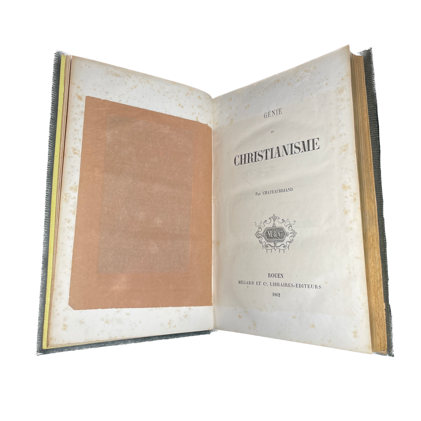 1862 - Chateaubriand - Génie du Christianisme - Reliure romantique