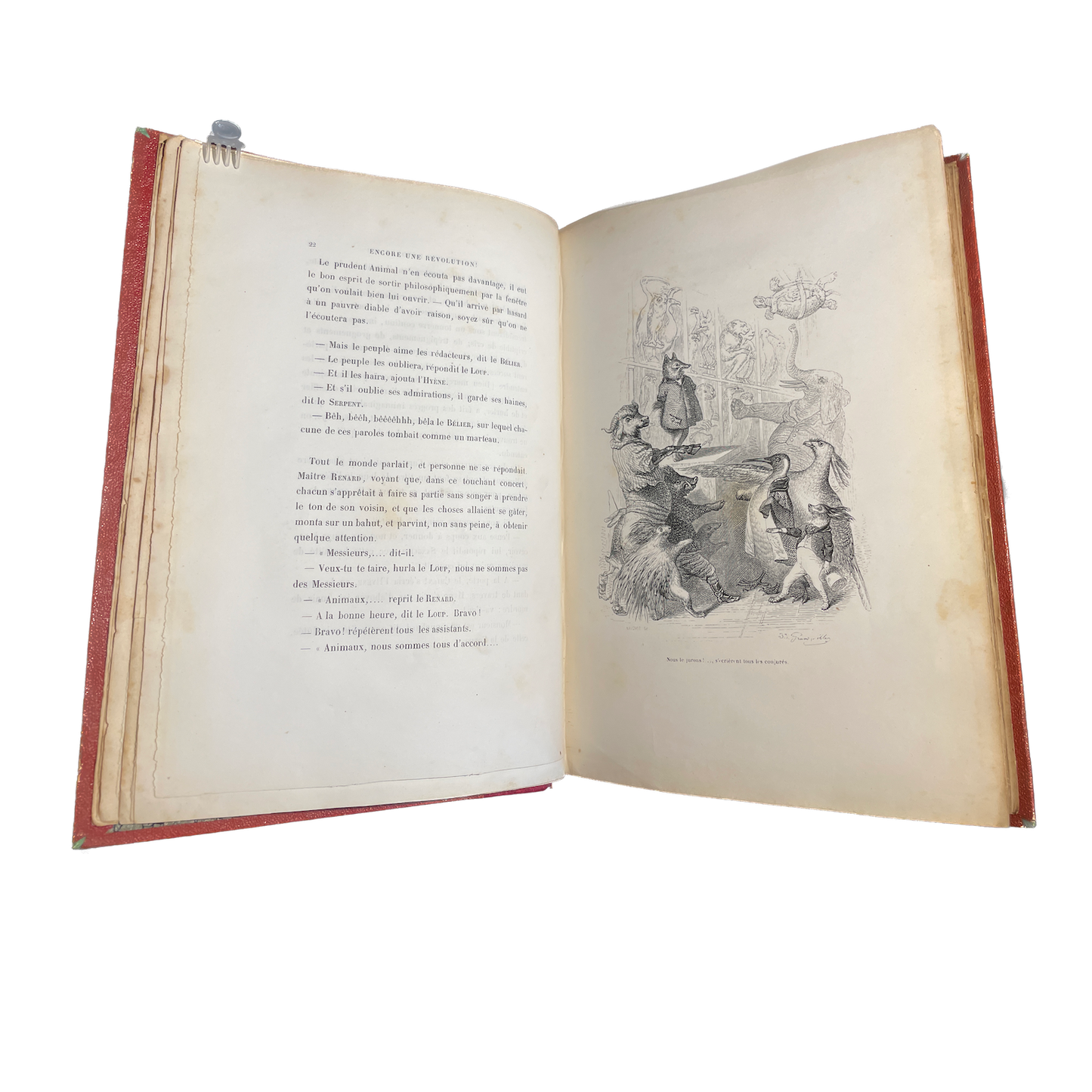 1842 - GRANDVILLE - DE STAHL. Scènes de la vie privée et publique des animaux