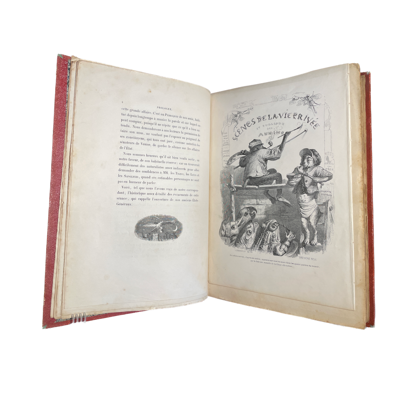 1842 - GRANDVILLE - DE STAHL. Scènes de la vie privée et publique des animaux